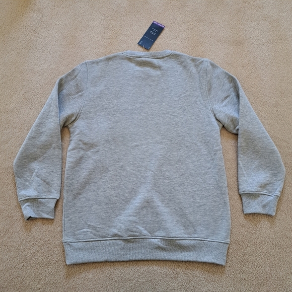 Tommy Hilfiger Youth Sweatshirt Grey Size 18/20 Unisex Fleece Crewneck Pullover - Picture 2 of 9